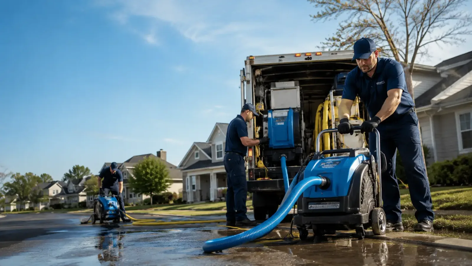 Flood Damage Cleanup in Scott Air Force Base, IL